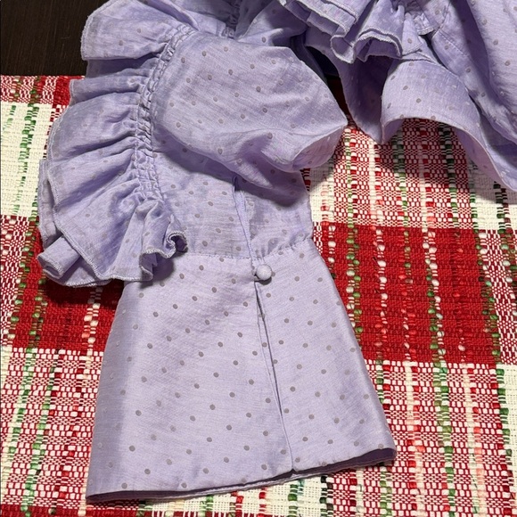 Free People Lilac Ruffle Mini Dress EUC - Picture 12 of 15